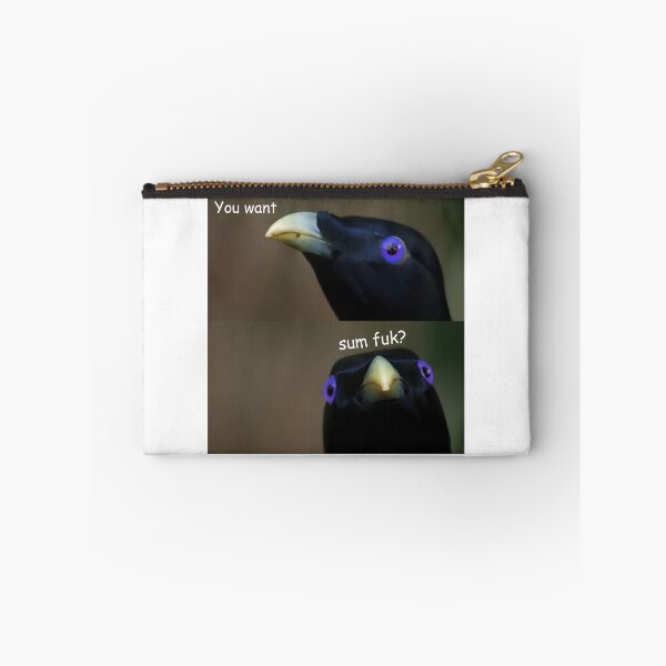Item preview, Baby You Want Sum Fuk? Lemme Smash Crow Bird Meme designed and sold by fomodesigns.