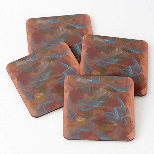 Item preview, Peachy Swirls with Icy Blue designed and sold by ara-designs.