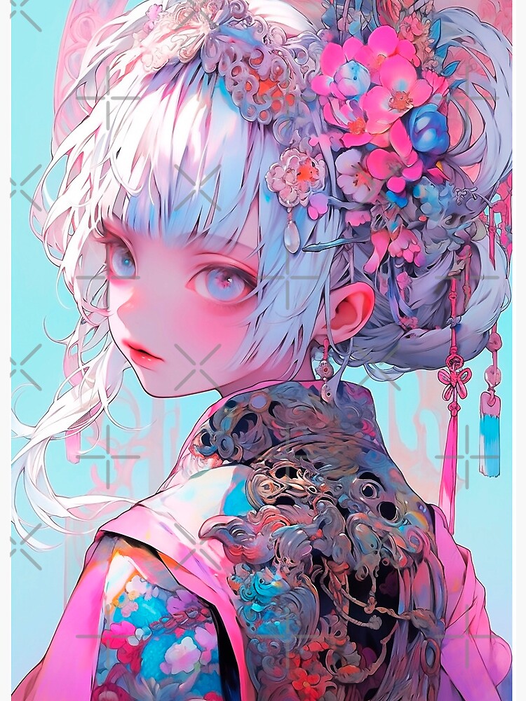 Anime Girl Love | Art Board Print