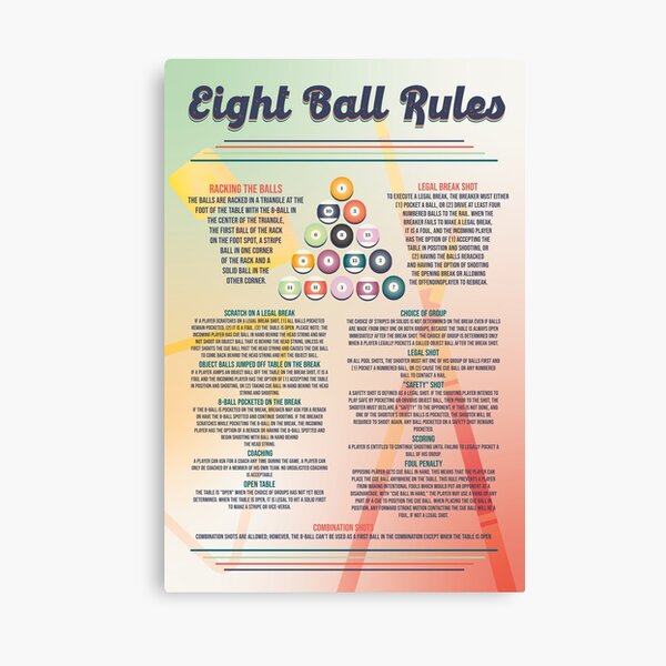 8 BALL RULES - The Charlotte Room