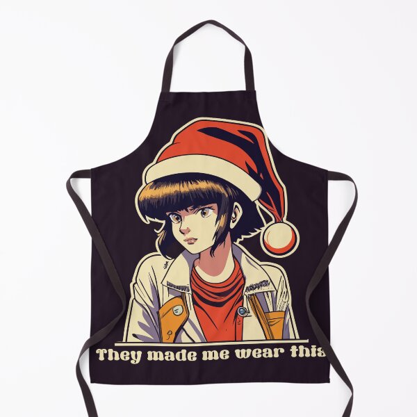 Item preview, They Made Me Wear This - Pouty Girl Wearing Santa Hat (Light Text) designed and sold by Spiprinto.