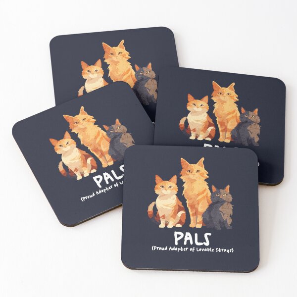 Aperçu de l'œuvre PALS - Fier adoptant de Lovable Strays (Cat Rescue Dark Version) créée et vendue par Sir Meow Meow.