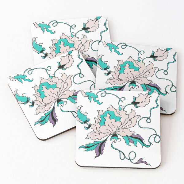 Item preview, Pastel Blooms: A Japanese-Inspired Floral Tattoo designed and sold by Drake Lewdly.