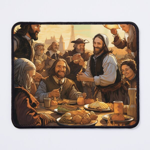 Item preview, Pilgrims Gathering for Thanksgiving designed and sold by dcrc.