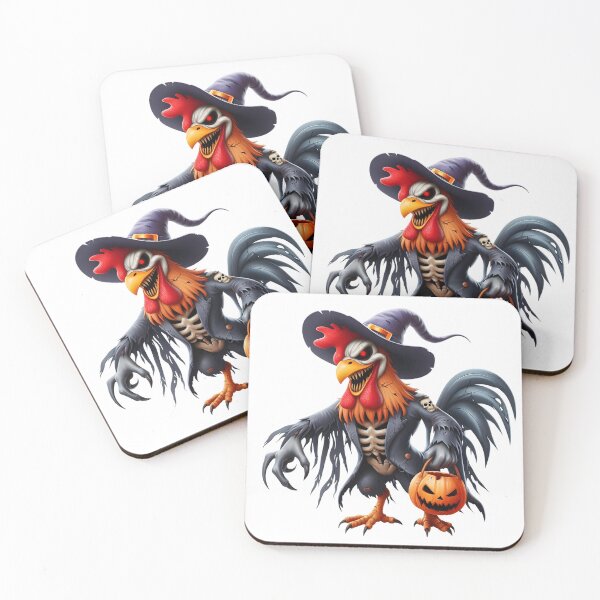 Item preview, Coq d’Halloween : Dentelé, Moto et Horreur designed and sold by Thyson.