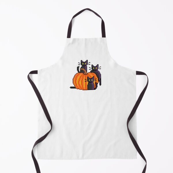 Item preview, halloween cats pixel art designed and sold by BashPIXIE.