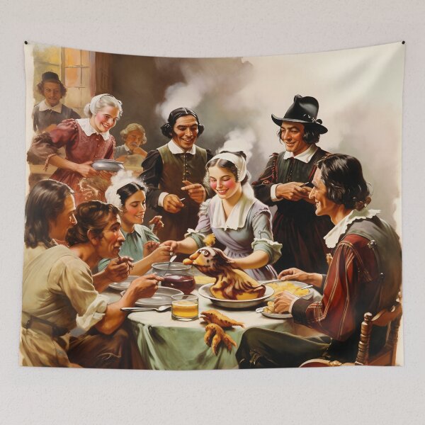 Item preview, Pilgrims Sitting at a Table designed and sold by dcrc.