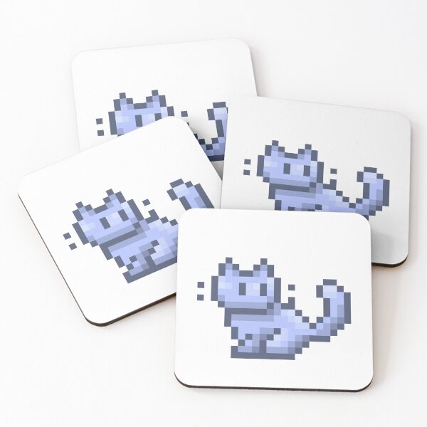 Item preview, cute cat pixel art designed and sold by BashPIXIE.