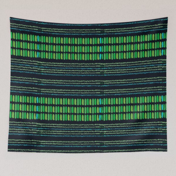 Item preview, Boho Hand-drawn Waves and Stripes Green designed and sold by ara-designs.