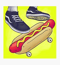 Hot Dog Skateboard Photographic Print