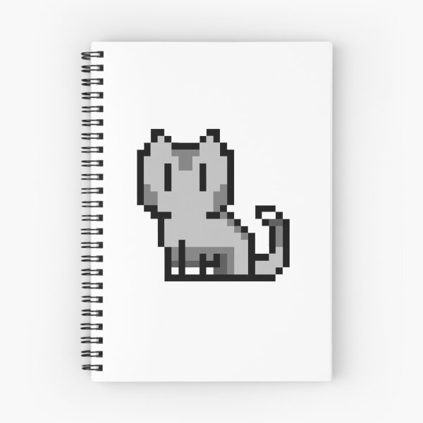 Item preview, cute cat pixel art designed and sold by BashPIXIE.