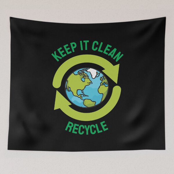 Item preview, Keep It Clean Recycle designed and sold by twisted-dot.