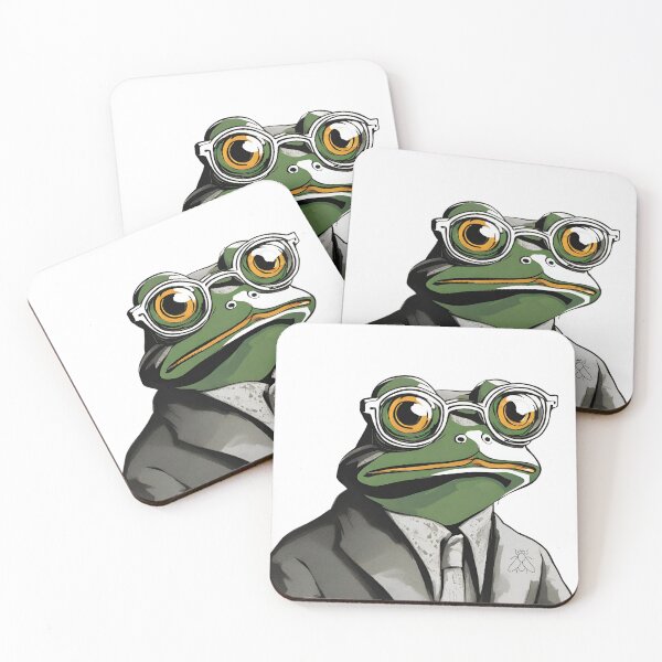 Artikelvorschau, Frosch in Anzug und Brille entworfen und verkauft von Periush.