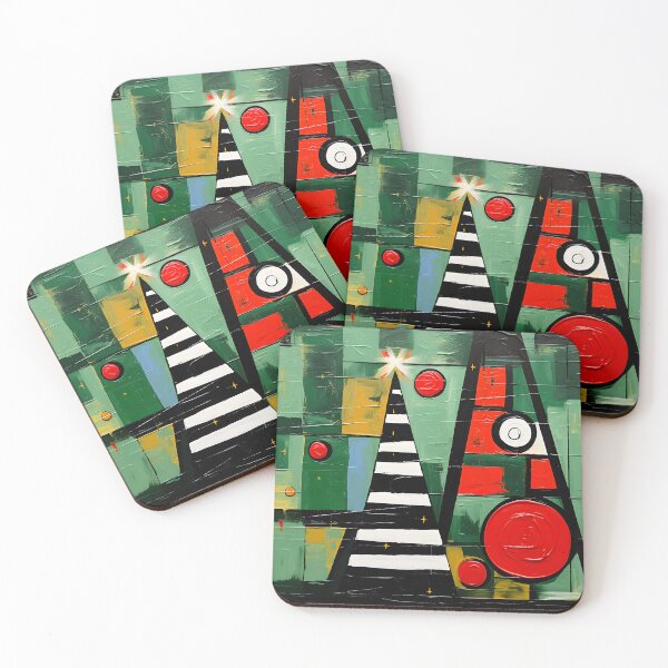 Item preview, Celestial Elegance- Abstracting Christmas Joy with Fauvist and Cubist Flourishes designed and sold by OlfactoART Studio.
