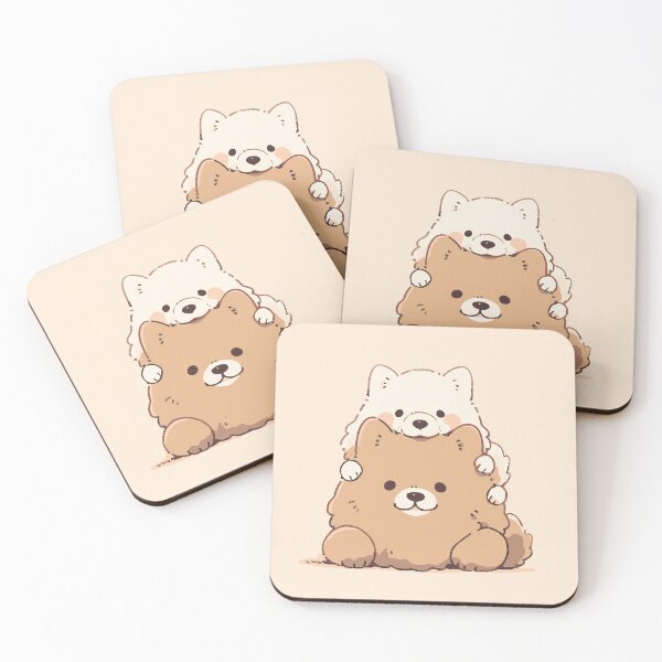 Item preview, Minimalist Fluffy Dog Cute Cartoon Art  designed and sold by JadesignFang.