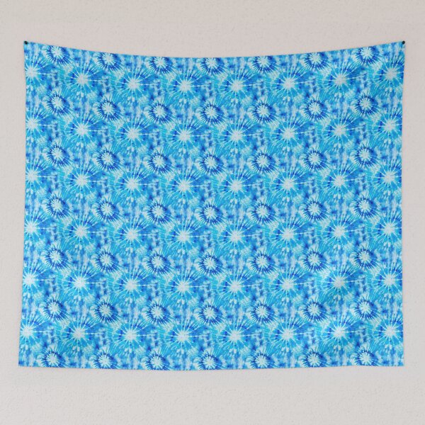 Item preview, Bright Blue Tie-Dye Pattern designed and sold by PixelPatternCo.