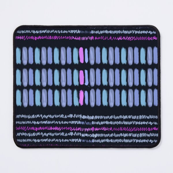 Item preview, Boho Hand-Drawn Waves and Stripes Blue/Pink designed and sold by ara-designs.