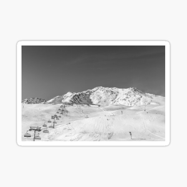 Item preview, Ski Lift (Black and White Version) designed and sold by WanderPrintShop.