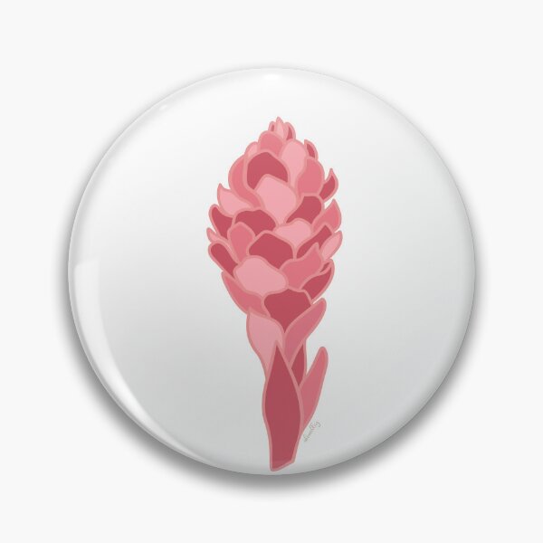 Item preview, Hawaiian Red Tower Ginger Flower Sticker designed and sold by Idimedley.