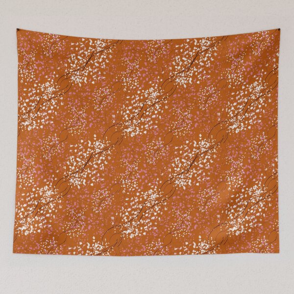 Item preview, Cherry Blossom Branches Pattern Red-Brown designed and sold by ara-designs.