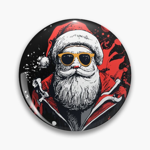 Item preview, Drippy Santa Claus Wearing Sunglasses Color Splash designed and sold by Spiprinto.