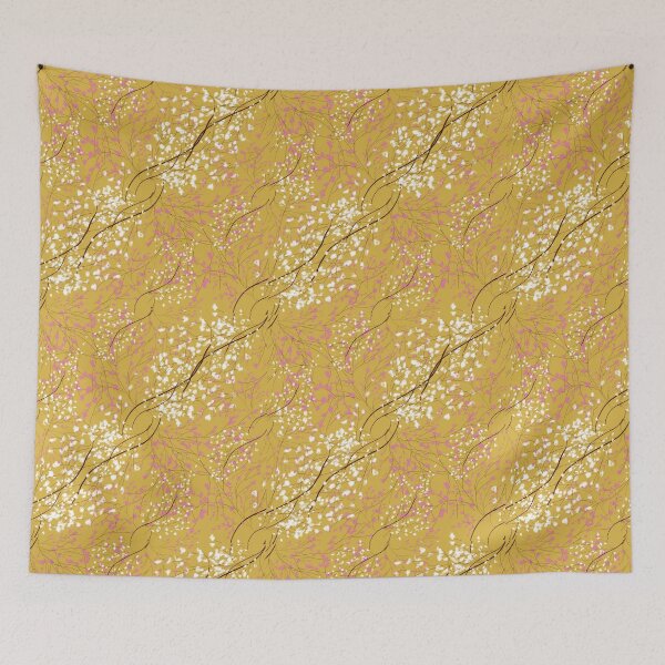 Item preview, Cherry Blossom Branches Pattern Yellow designed and sold by ara-designs.