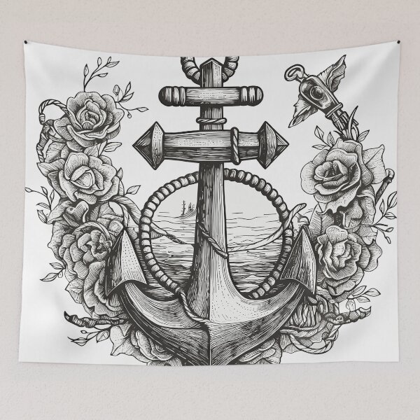 Item preview, anchor roses life    designed and sold by Rays84.