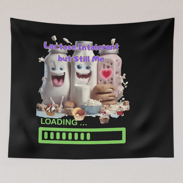 Item preview, LACTOSE INTOLERANT BUT STILL ME-LOADING designed and sold by carlos crane.