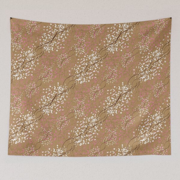 Item preview, Cherry Blossom Branches Pattern Light Brown designed and sold by ara-designs.
