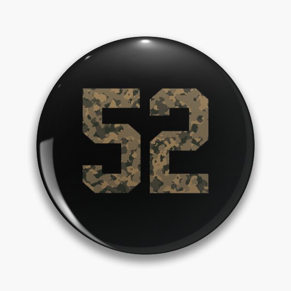Item preview, Army Camouflage Number 52 - Sports Numbers designed and sold by NECHSTORE.