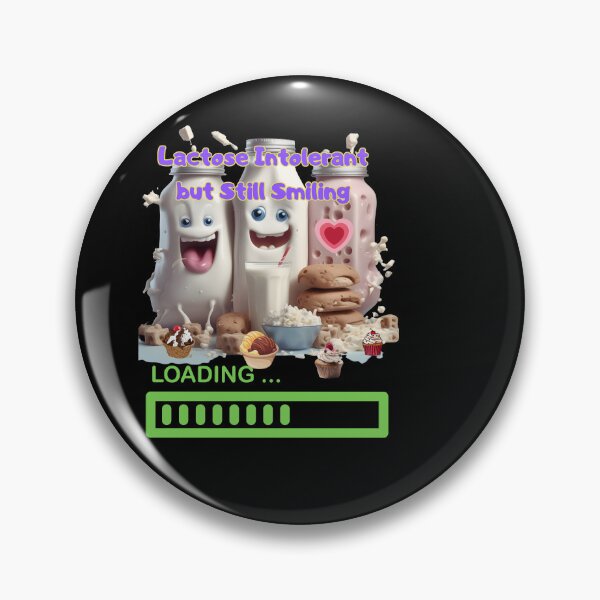 Item preview, LACTOSE INTOLERANT BUT STILL SMILING designed and sold by carlos crane.