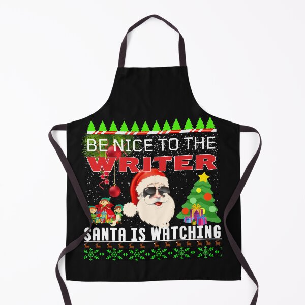 Item preview, Be Nice To The Writer Santa Is Watching Funny Christmas Quote designed and sold by Lovemountain.