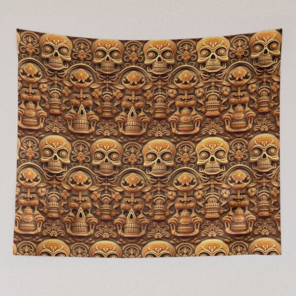 Item preview, Carved Mahogany Sugar Skulls designed and sold by Oubliette Studios.