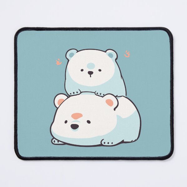 Item preview, Minimalist Fluffy Polar Bear Cute Cartoon Art  designed and sold by JadesignFang.
