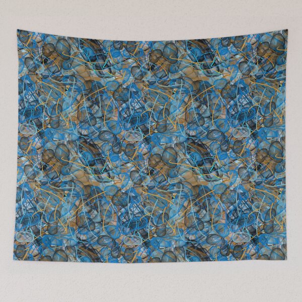 Item preview, Creation: Abstract Flow of Blue and Yellow designed and sold by ara-designs.