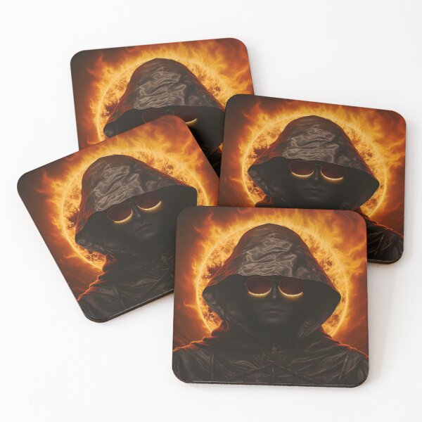 Item preview, Mysterious Woman in Sunglasses Faces the Solar Eclipse designed and sold by soulofalion.