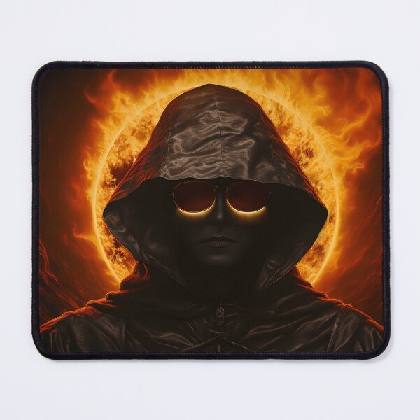 Item preview, Mysterious Woman in Sunglasses Faces the Solar Eclipse designed and sold by soulofalion.