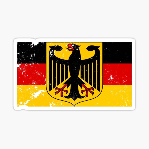 Deutschland Sticker Germany National Emblem German Eagle Coat of Arms Decal