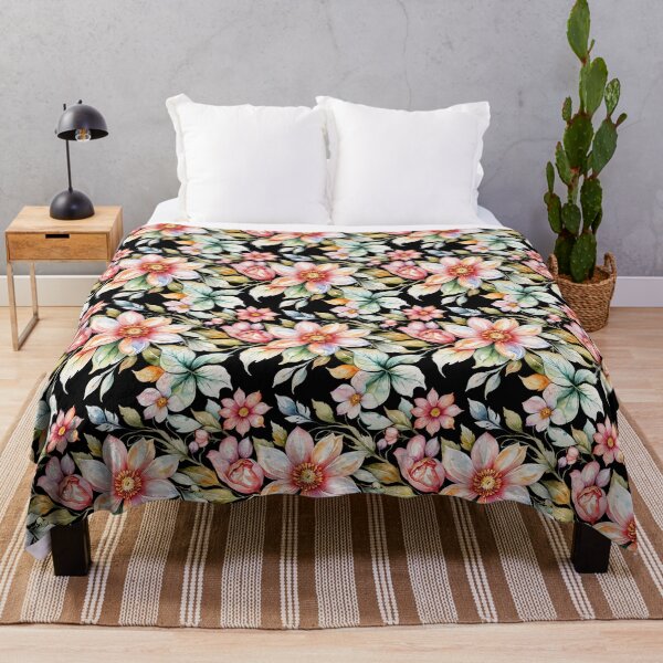 Item preview, Watercolor flowers, spring wallpaper pattern designed and sold by ChaosEdits.