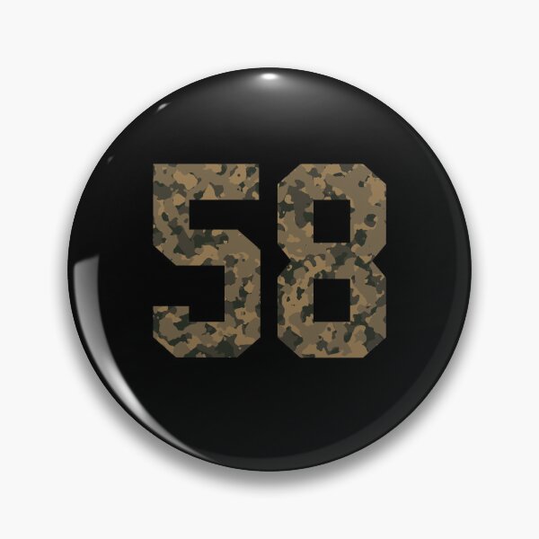 Item preview, Army Camouflage Number 58 - Sports Numbers designed and sold by NECHSTORE.