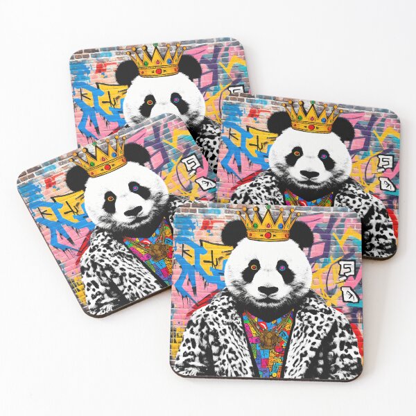 Item preview, Panda King - Neo Expressionism Street Art designed and sold by Kittyzens.