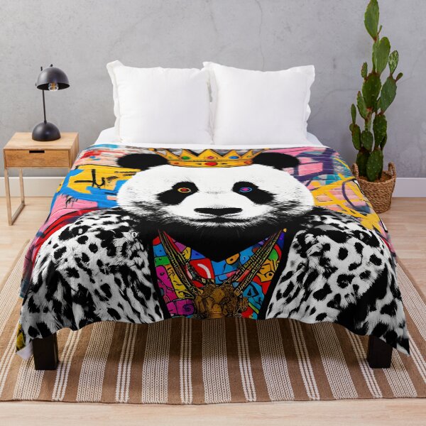 Item preview, Panda King - Neo Expressionism Street Art designed and sold by Kittyzens.