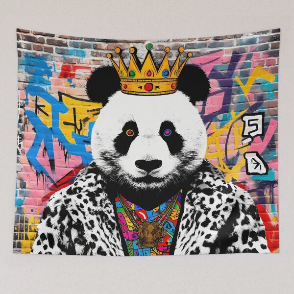 Item preview, Panda King - Neo Expressionism Street Art designed and sold by Kittyzens.