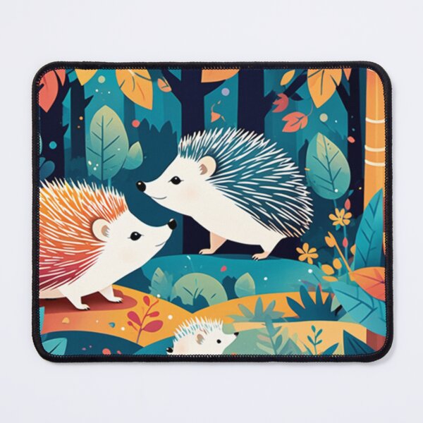 Item preview, hedgehogs in autumn ai paint designed and sold by Adam Mak.