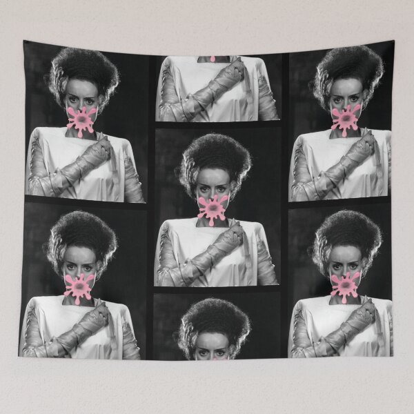 Item preview, Bride of Frankenstein Pops the Bubble designed and sold by QuidnuncDesigns.