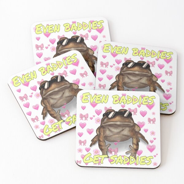 Item preview, Frog meme: even baddies get saddies designed and sold by TrixianArt.