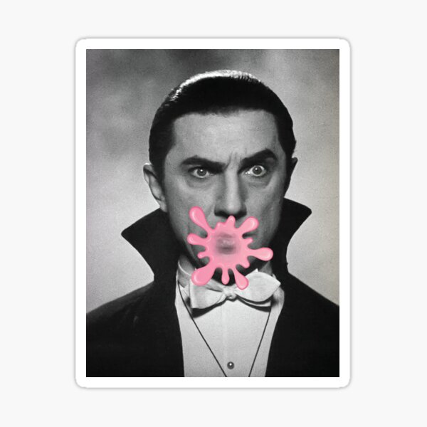 Item preview, Dracula Bela Lugosi Pops the Bubble designed and sold by QuidnuncDesigns.