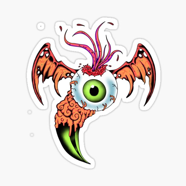 Flying Eyeball Sticker - Sticker Graphic - Waterproof - Fade Resistant Die  Cut