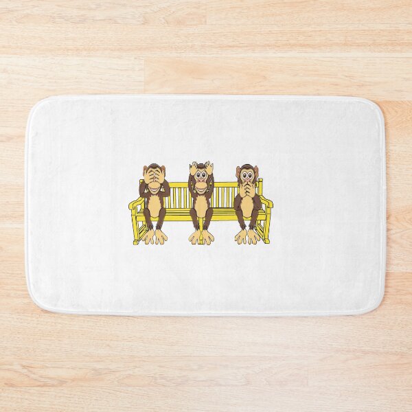 Item preview, Three monkeys on a bench designed and sold by JamesDunican.