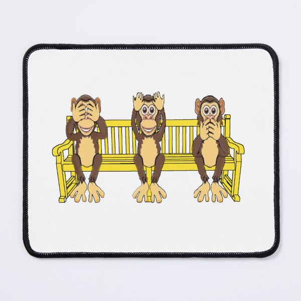 Item preview, Three monkeys on a bench designed and sold by JamesDunican.